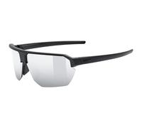 Uvex vective - versatile, robust sports sunglasses with filter category 3 and 100% UVA, UVB and UVC protection for adults - black matte/mirror silver - one size