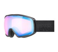 Uvex Victorious S Fm - Ski Goggles For Adults - Filter Category 2 - Contrast Enhancing - Black Dl/Blue-Clear - One Size