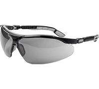 uvex Safety Glasses i-vo Supravision Sapphire – Tinted, Anti-Scratch/Anti-Fog – Grey/Black-Grey