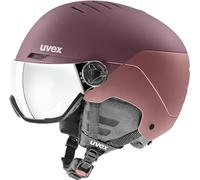 uvex Wanted Visor - Ski Helmet for Men and Women - Visor - Individual Fit - Bramble - Antique Rose Matt - 54-58 cm