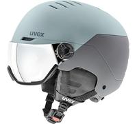 uvex Wanted Visor - Ski Helmet for Men and Women - Visor - Individual Fit - Glacier - Rhino Matt - 54-58 cm