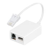 Uvital ADSL Microfilter Splitter, BT Male to BT Female & RJ11 6P4C Female | BT Telephone Line Filter for Modem, Router & Broadband,Splits ADSL Signal from Voice,UK Standard Plug & Socket Cable Splitter
