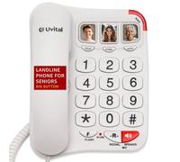 Uvital Big Button Telephone with Speed Dial for Seniors, Hard of Hearing