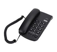 Uvital Desktop Corded Telephone, P/T Mode, Mute, Pause, Redial, Flash, Ringer (Hi & Low), Mechanical Lock, Call Light Indication