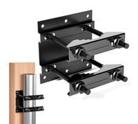 UVKDEENK 1 Pack Pole Mounting Kit, Mast Mount Brackets for Outside Antenna, Street Sign Mounting Hardware for Light Poles, Outdoor Security Camera Bracket, Side Mount Flag Pole Holder