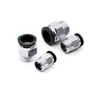 UVNGDHHK PB Pneumatic Connector 4mm 6mm 0.8mm Thread 1/8" 1/4" 3/8" 1/2" Black Plastic Hose Fittings 1pc.(8-01 (8mm-1l8))
