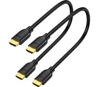 UVOOI Short HDMI Cable 1 Foot 2-Pack, 4K 1FT HDMI to HDMI Cable High Speed HDMI 2.0 Cord Supports 4K@60Hz, 2K, 1080P, HDCP 2.2, HDR, 3D, ARC & Ethernet