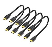 UVOOI Short HDMI Cable 1 Foot 5-Pack, 4K 1FT HDMI to HDMI Cable High Speed HDMI 2.0 Cord Supports 4K@60Hz, 2K, 1080P, HDCP 2.2, HDR, 3D, ARC & Ethernet