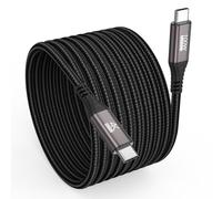 UVOOI USB C Cable 15 FT, Full-Featured Long USB 3.2 Gen 2x2 Cord 15FT, USBC to C Fast Charging/Monitor Video/Data Cable(4K@60Hz,100W, 20Gbps) for VR,KYY/MNN Portable Monitor, LG,DELL,USB-C Hub-4.5M