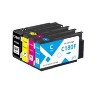 UVQAPXWD 1 5 Set C180F Ink Cartridge Compatible With Global Version IJM C180F Printer Black 2000 Page Color 1600 Page(1 SET)