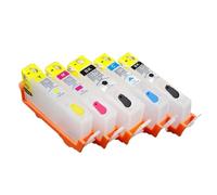 UVQAPXWD 5pcs Refillable Ink Cartridge Replacement For 178 364 564XL Compatible With Photosmart B8550 C309a C309n C309g C310a C410b C510a C5380(862)