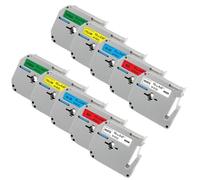UVQAPXWD 9 12mm M Tape MK231 MK221 Compatible With Label Printer Models PT 70 PT 80 Works With MK 231 M K231 MK131 MK 221 For Part Number 9 12mm M(10PK Mixed Color 02)