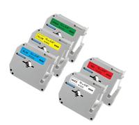 UVQAPXWD 9 12mm M Tape MK231 MK221 Compatible With Label Printer Models PT 70 PT 80 Works With MK 231 M K231 MK131 MK 221 For Part Number 9 12mm M(5PK Mixed Color 03)