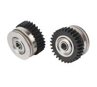 UVQAPXWD Plus Extrusion Gear Kit 16x16x9 Mm 2 Pack Replacement Accessories Printer Parts Compatible With