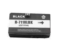 UVQAPXWD Replacement Ink Cartridge Full With Ink Compatible With Printer Models DesignJet T120 T520 Works With 711XL 711 711 For Part Number 8K1927225B(1 Black)