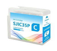 UVQAPXWD SJIC35P 80ML Compatible Ink Cartridge Compatible With Printer Supplies ColorWorks CW-C6500P CW-C6000A CW-C6000P CW-C6500A Label Printer For Part Number SJIC35P(SJIC35P CY 1PCS)