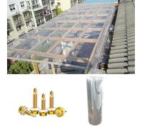 UVResistant Clear Polycarbonate Roof Panel0.5 x 3m Replacement Sheets for Canopies & Greenhouses Easy to Cut & Bend Includes Screws for Easy Installation