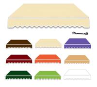 UVResistant Outdoor Canopy Replacement Fabric Waterproof & Weatherproof Patio Awning Cover 400x250cm PurpleDurable Shade Solution for Terraces