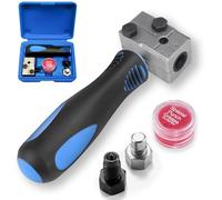 UVVRUR Brake Line Flaring Tool Universal 4 Piece Set SAE 3/16" Hand Tool (B)