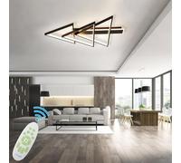 UVWHYZ Modern Christmas Tree LED Ceiling Light - Dimmable with Remote, Memory Function, 3 Sizes, IP44, for Living Room, Office, Bar,Black,114cm