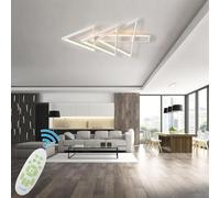 UVWHYZ Modern Christmas Tree LED Ceiling Light - Dimmable with Remote, Memory Function, 3 Sizes, IP44, for Living Room, Office, Bar,White,114cm