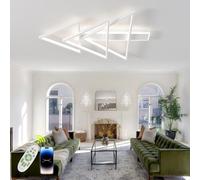 UVWHYZ Modern Christmas Tree LED Ceiling Light - Dimmable with Remote, Memory Function, 3 Sizes, IP44, for Living Room, Office, Bar,White,75cm