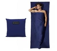 Uvwxba Sleeping Bag Liner Cotton Liner Silk 500g Adult Travel Sheet 100% Nylon Camping Liner Perfect for Backpacking Hotels Camping Business Trips & Outdoor Activities (Blue)