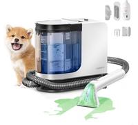 Uwant Carpet Cleaner Machine 18Kpa Powerful Suction, Portable Carpet Cleaner for Pet Stains with Cleaning Tools&Solution Self-Cleaning Upholstery Cleaner for Car, Couch, Rug, Spot (Creame)