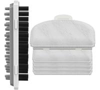 uwant Replacement Brush Set Y100 / Y100 Steam: Double-Sided Brush (Rubber/Hard Bristles) & Polishing Brush with 4 Replacement Pads