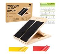 Uwaomah Slant Board for Calf Stretching - Adjustable Wooden Calf Stretch Board, Calf Stretcher & Squat Wedge