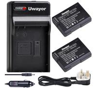 Uwayor EN-EL14A Camera Battery Charger Set Replacement Battery Kit USB for Nikon D5600 D5500 D5300 D5200 D5100 D3500 D3100 Coolpix P7800 P7700 P7200 P7100 P7000 (EL-14A)