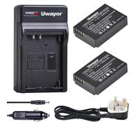 Uwayor LP-E12 Camera Battery Charger Set Replacement Battery Kit USB Battery Charger for Canon EOS M EOS M2 EOS M10 EOS M50 EOS M100 M200 SX70 HS Rebel SL1 Mirrorless Digital Camera