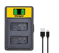 Uwayor LP-E17 Charger USB Dual Slot Battery Charger for Canon Eos RP Eos R10 T8i T7i T6i T6s SL2 SL3 EOS 200D 77D 750D 760D 800D 8000D Digital SLR Camera