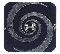 UWB Spiral 2.2-6.2GHz Low Dispersion Circular Polarisation High Gain Metal Design for GPS Robotics 50x50mm(Left-hand Spin)