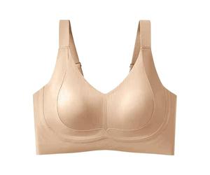 Uwdiohq Bras for Women No Underwire Full Coverage Plus Size Wirefree Comfort Breathable Everyday Workout Bra Jelly UK 40Dd Wireless T Shirt Seamless Wire Free Push Up Delights Women's Back Fat