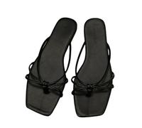 Uwdiohq Flip Flops For Women With Comfortable Arch Support Ladies Slippers Flat Popular In The Internet Fashionable Holiday Beach Leisure Flop Sandals Walking Uk Womens Foam Black 5.5