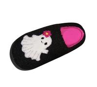 Uwdiohq Hotel Slipper for Women Warm Fuzzy Soft Comfortable Memory Foam Slippers Cute Cartoon Anti-Slip Lightweight House Indoor Outdoor Warm Plush Thermal Funny for Winter Halloween Celebration