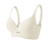 Uwdiohq Jelly Bras for Women Plus Size Wireless Bra No Underwire Sleep Comfortable Womens Work Out Tshirt Minimiser Support 40Dd Super Push Up Low Back Ladies Fantasie Halter Neck Sports Full