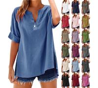 Uwdiohq Ladies Tops Women Fashion-T-Shirts Beach Heartbeat Shirt Womens Casual Summer Butterfly Shirts for Sexy Camo Flowy Cross Wrap Plus Size Lightweight Tunic Bleached Tshirt Blusa Deportiva