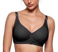 Uwdiohq Wireless Comfortable Soft Bras for Women Full Coverage Everyday No Show Bra with Support Large Sports (Black, 38) Bralettes Plus Size Jelly 38Dd Ladies Non Wired Maternity 36Dd Backless