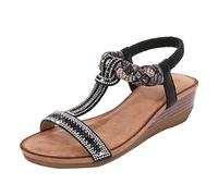 Uwdiohq Women Beach Open Toe Hollow Soft Platform Sandals Leisure Shoe Earth Runners (Black, 5.5) Sparkly Flat Black Womens Ladies Uk Flip Flops Walking Size 7 White Evening 6 Gold For 5 Leather