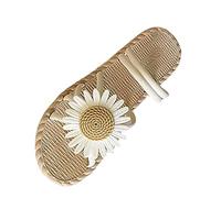 Uwdiohq Women Beauty Comfort Cute Summer Footwear Versatile Beach Flower Slippers Earth Sandals For Size 9 (White, 4.5) Women'S Slides Sliders 5 Black Ladies Blue Pink 6 Plastic Shower Slider