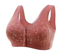 Uwdiohq Women Sexy Lace Front Shaping Cup Adjustable Shoulder Strap Large Size Bra One Sports Set (Coffee, XXXL) Seamless Bras for Padding Minimizer Busts Minimiser Women's wear Deep Plunge