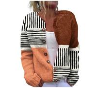 Uwdiohq Women's Cardigans Long Red Cardigan Ladies Cardigans Size 20/22 White Waterfall Thick Black Sleeve Crochet 18 Navy Women UK Jacket Chunky Cable Knit Woolen Fleece Zip Up 22 Olive Green Button