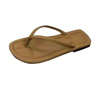 Uwdiohq Womens Flip Flops With Arch Support Comfort Slippers Summer Outdoor Flat Toe Beach Sandals Home Women Shoes Pool Ladies Flop For Archers Plantar Fasciitis Foot Coffee 4.5