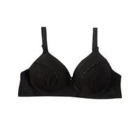 Uwdiohq Women's Non Wired Bras Womens Thin Bra Without Comfortable Up Underwear Sports One Shoulder Seamless Wireless for Women UK 40Dd Jelly Padded T-Shirt No Back Plus Size Soft White Lace