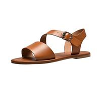 Uwdiohq Womens Sandals Open Toe Breathable Flat Beach Shoes Summer Fashion Buckle Comfortable Strap Women Old Fashioned For Platform White Wide Fitting Smart Ladies Brown 7