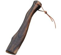 UWEOTYYY Hatchet Handle, Axe Handle 13 Inch Wooden Hatchet Replacement with Hanging Leather Cord Ergonomic Curved Replacement with Wooden Grain Fit for The Interface 4 * 1.3cm Long