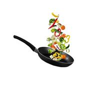 UWEVO Essential Frying Pan 28 cm, Non-Stick Coating, Metal Safe, Compatible with All Hobs Induction, Flawless Glide, Everyday Use | Aluminium Frying Pan