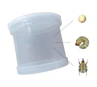 UwilViwl Beetle Reptile Terrarium Kit, Plastic Cricket Keeper for Bugs, Lizards, Butterflies, Frogs, Mantis, or Snakes, Breeding Box 6.3"X6.3"X5.9" 81oz